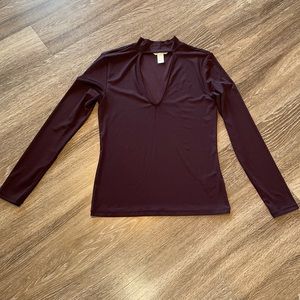 H&M purple long sleeve top